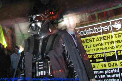 Darth Vader raving at Global Gathering