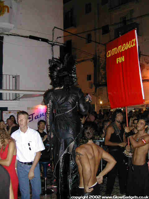 Amnesia parade in Ibiza
