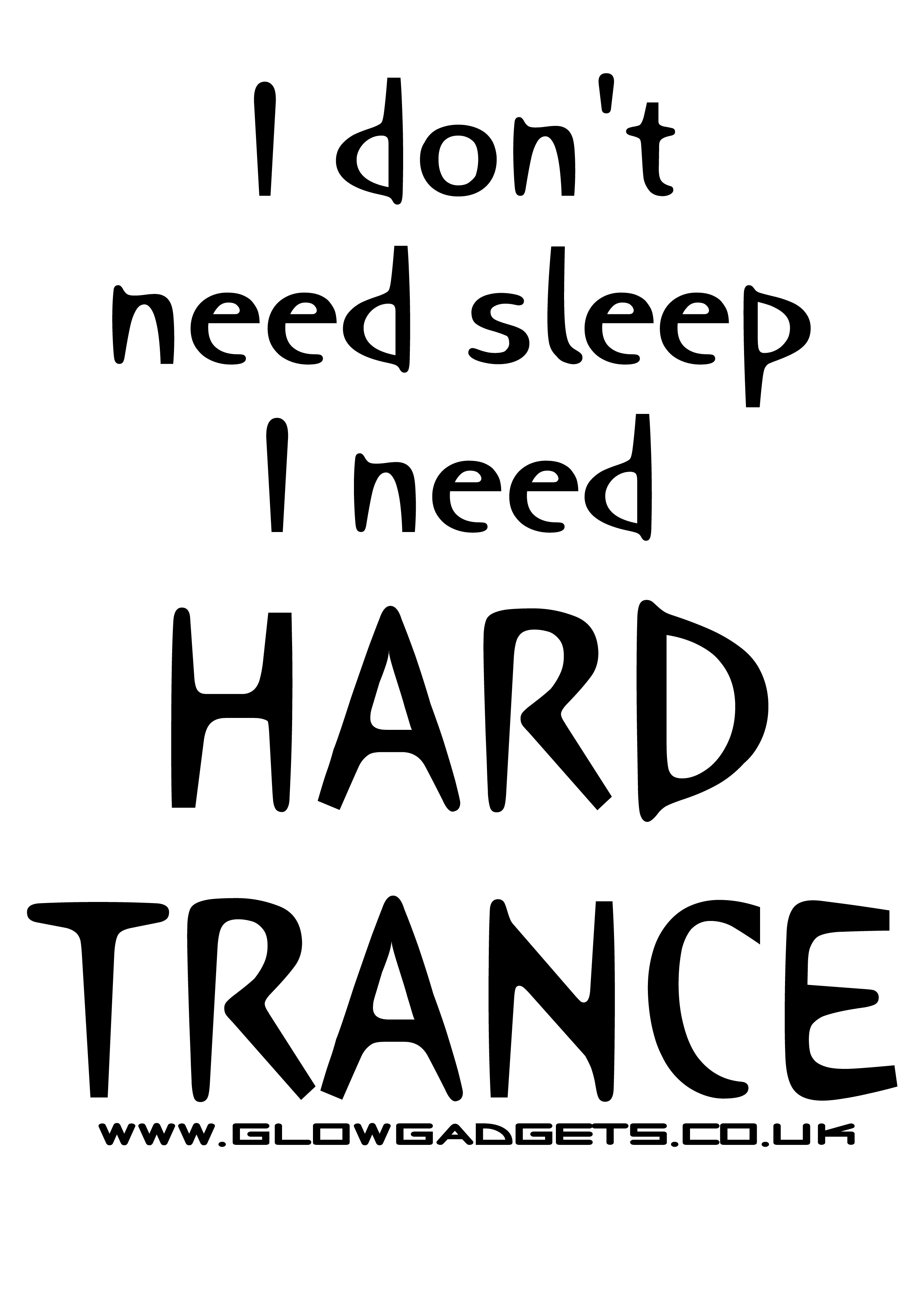 Hard Trance T-shirt — original print 2004