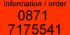 Call Now and pay by Credit card for all orders over £15